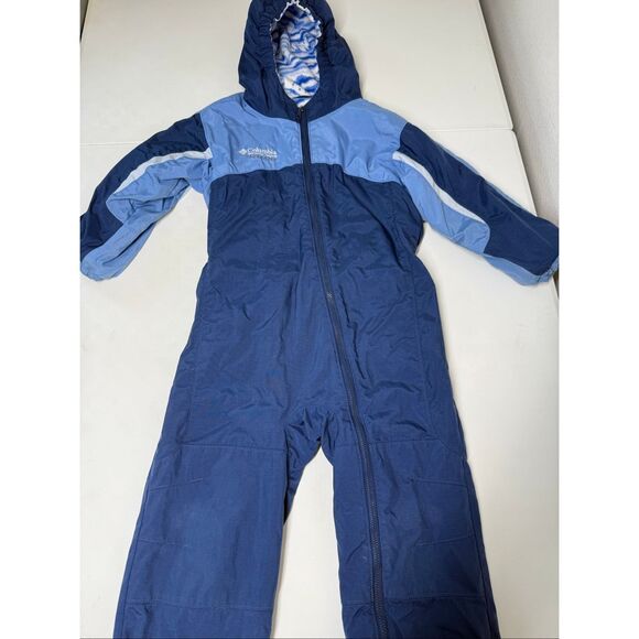 Columbia Toddler Child's Tectonite Suit Fleece Lined Hood Sz 4T Blue - Picture 2 of 13